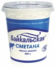Сметана 20% 400гр стакан 1/4 Янта 
