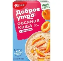 Каша Увелка Доброе Утро овсяная с абрикосом 200гр 1/6  789  777