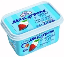 Маскарпоне 400гр творожный крем 70% 1/6 Плавыч  