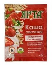 Каша овсяная со слив.Клубника м/п Янта  41гр 1/25