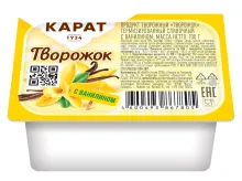 Карат 100гр творожок 10% с ванилином 1/16