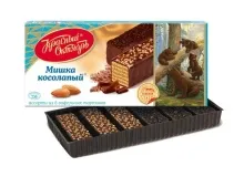 Торт ваф.Мишка Косолапый 220гр 1/6 РФ 8мес