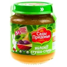 Сады Придонья пюре 120гр Яблоко/груша/слива 1/12