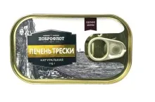 Печень трески атлантич. 115гр ключ 1/12 Доброфлот П648