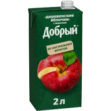 Добрый 2л Деревенские Яблочки Нектар 1/6