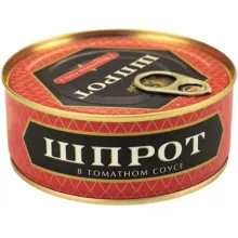 Шпроты 240гр в т/с ключ За Родину 1/18