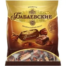 Бабаевские Шокол. вкус 250гр конфеты 1/12 Бабаевский 9мес