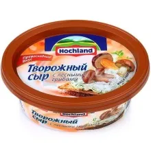 Хохланд 140гр творожный с лесными грибами сыр ванночка 1/6  