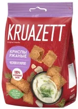 Криспы Круазетт Сухарики 70гр ржаные с чесноком и укропом