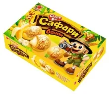 Чоко-Бой 39/42гр Сафари Банан печенье в шок.глазури 1/30 