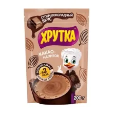 Хрутка какао супер шоколад 200гр пакет 1/6