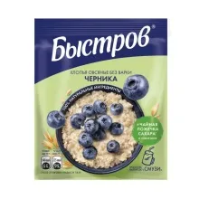Быстров 40гр Черника овсяная каша 1/17