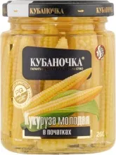 Кукуруза Кубаночка в початках 260гр ст/б 1/6