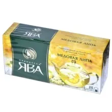 Ява зеленый 25пак Медовая липа чай 1/18   1438-18