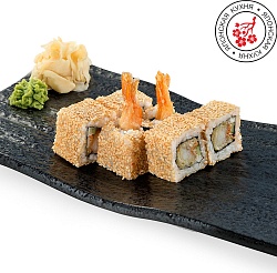 Ролл с креветкой темпура 6шт