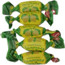 Лимонная помадка карамель 1/6 РотФронт 15мес