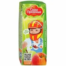 Сады Придонья 0,2л персик-яблоко с мяк сок КИДС 1/27 
