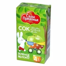 Сады Придонья 0,125л зеленое яблоко сок 1/18